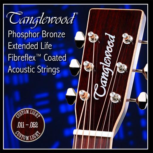 Tanglewood Coated Phosphor Bronze Guitar Strings 11-52