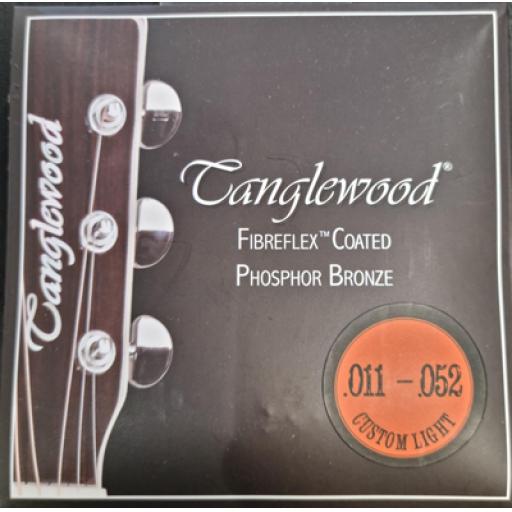 Tanglewood Coated Fibreflex Phosphor Bronze Guitar Strings 11-52